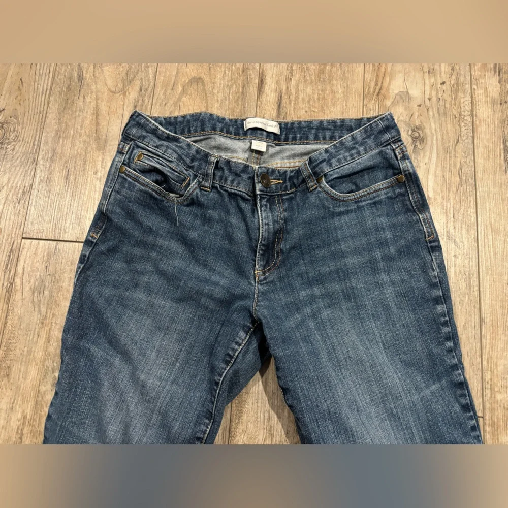 Christopher & Banks Dark Blue Flare Jeans - Picture 4 of 9